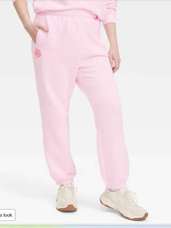 💗🐰 Roller Rabbit x Target Jogger Sweatpants Soft Pink NWT size XS - Picture 8 of 8